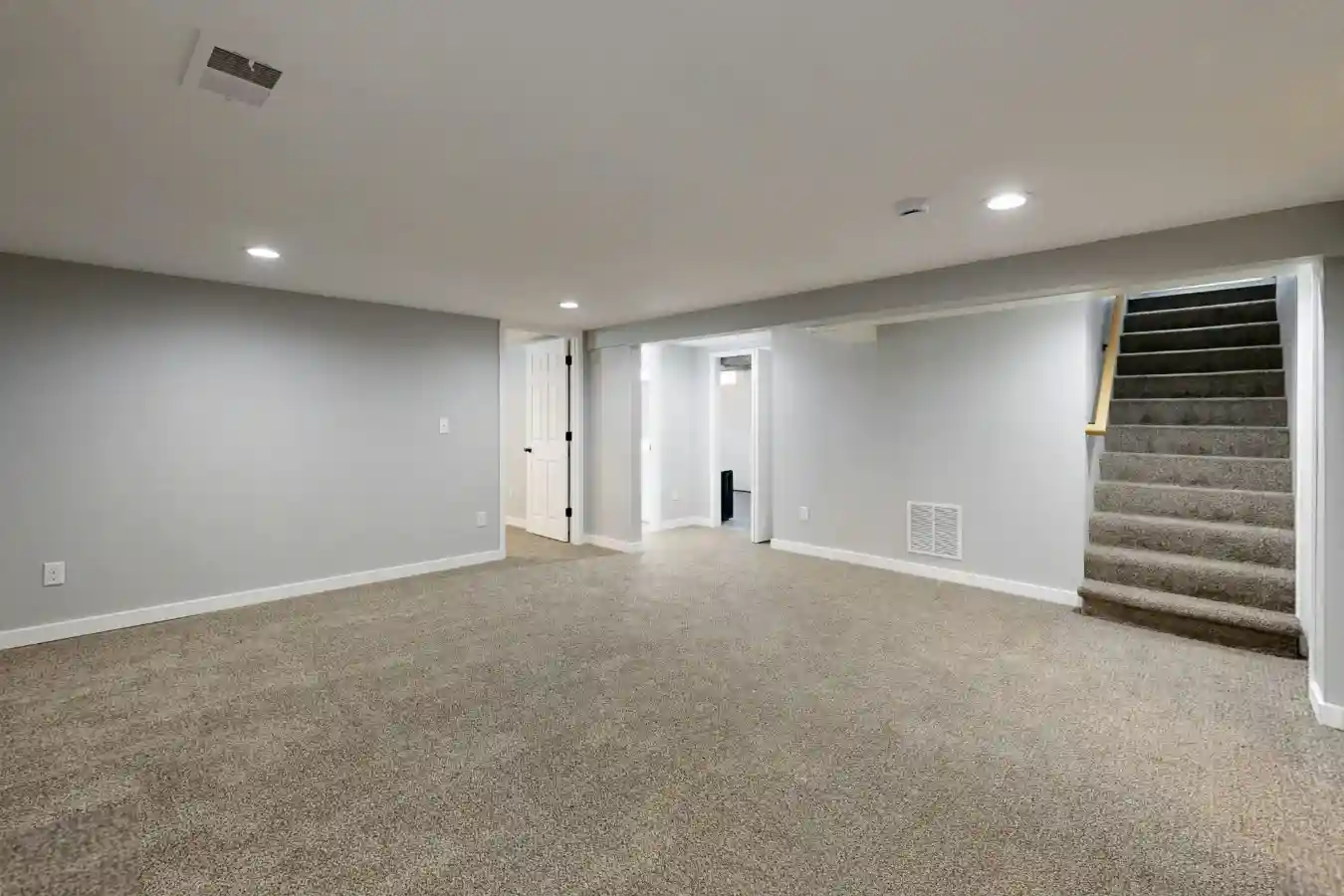 Updated, renovated finished basement