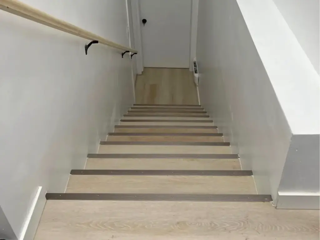 Our projects: a finished basement stairway
