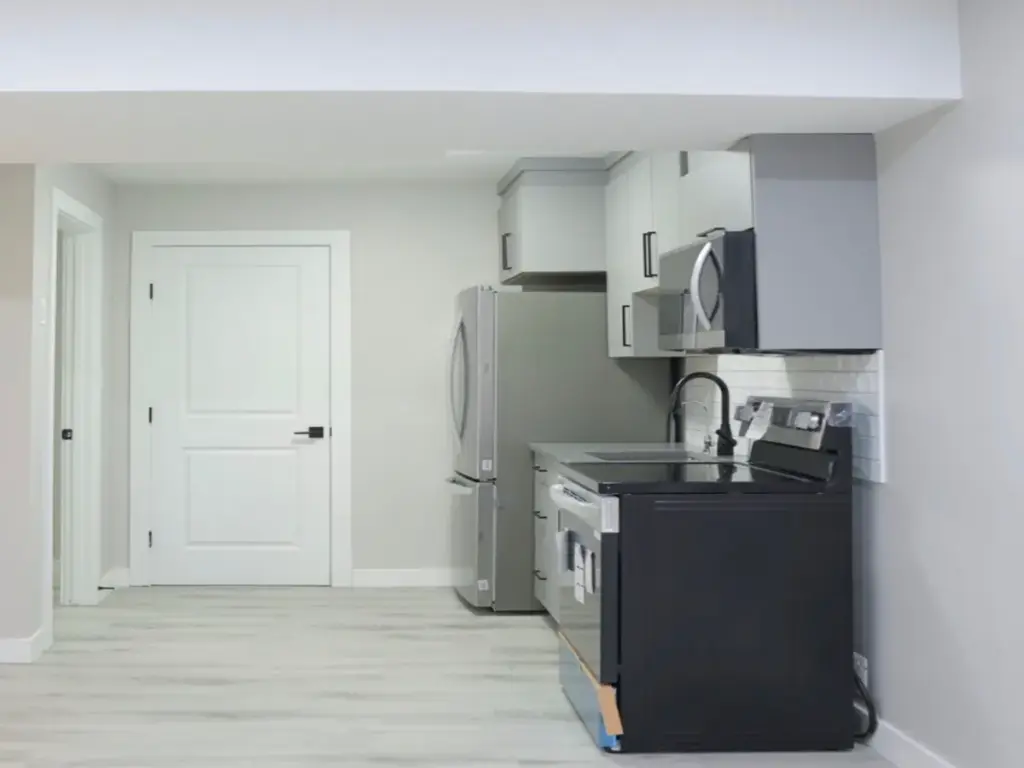 One of our finished legal basement suite in Regina