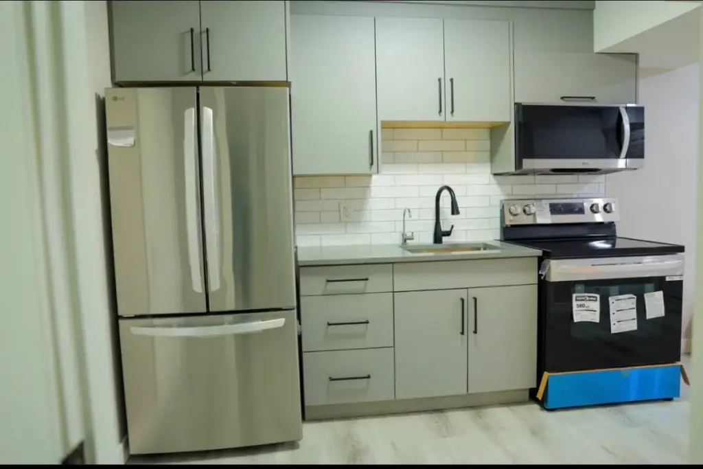 Kitchenette in one of our recently finished basement finishing projects